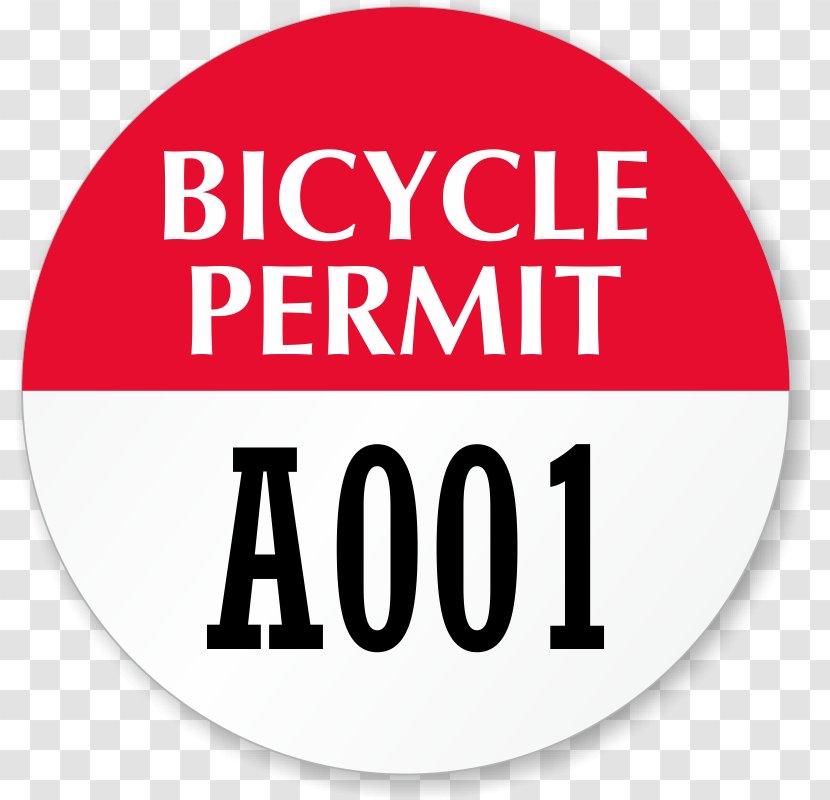 Sticker Bicycle License Disabled Parking Permit - Motorcycle Transparent PNG