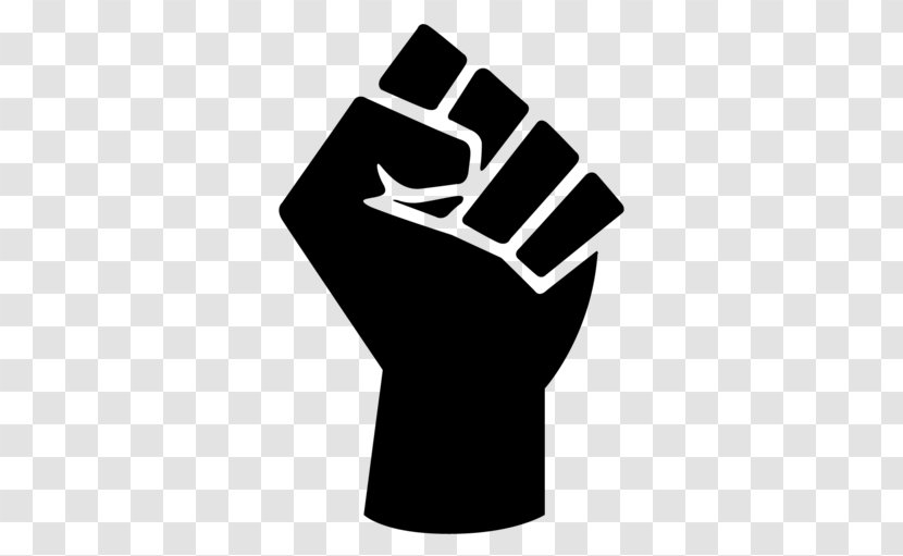 Raised Fist Black Power Panther Party Symbol - Finger Transparent PNG