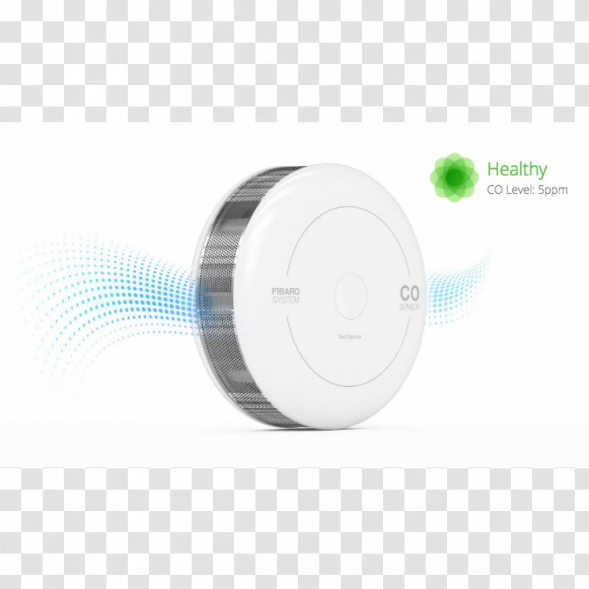 Z-Wave Fibar Group Carbon Monoxide Technology - Sensor Transparent PNG