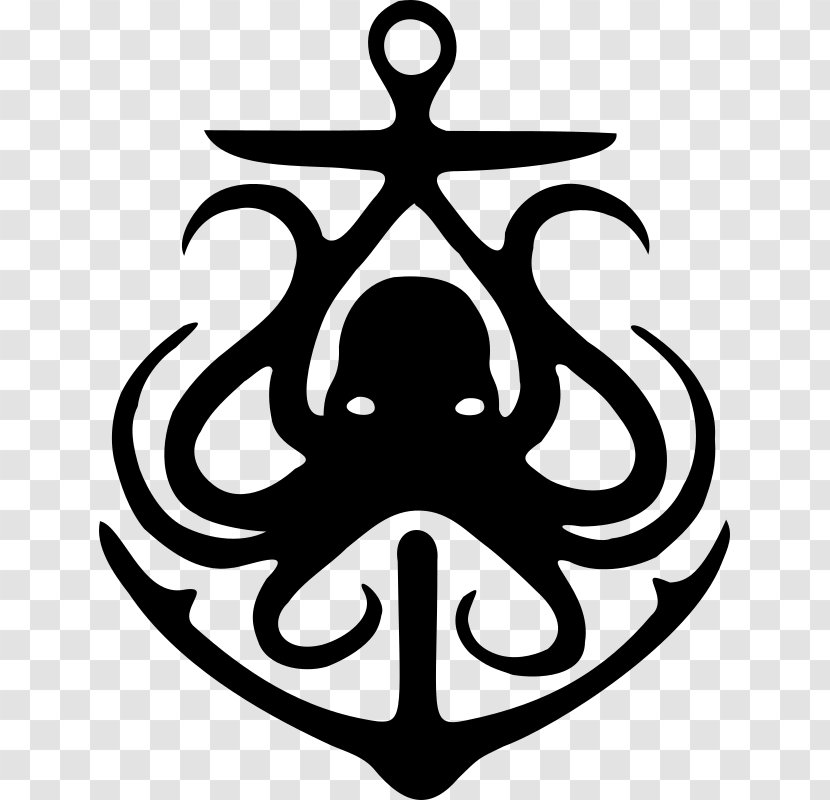 The Octopus Literary Salon Anchor Drawing Clip Art - Leaf Transparent PNG