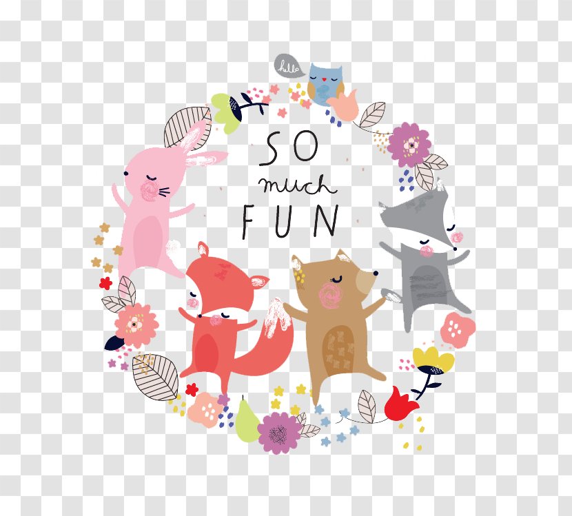 Paper Illustrator Printing Poster Illustration - Cartoon Animal Fox Transparent PNG