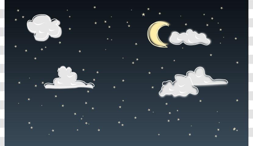 Night Sky Star Clip Art Cloud Cliparts Transparent Png