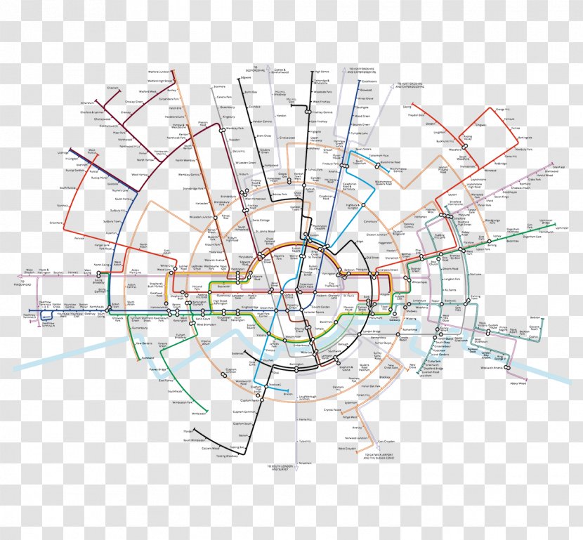 London Underground Liverpool Street Station Tube Map Rapid Transit - Diagram - Metro Transparent PNG