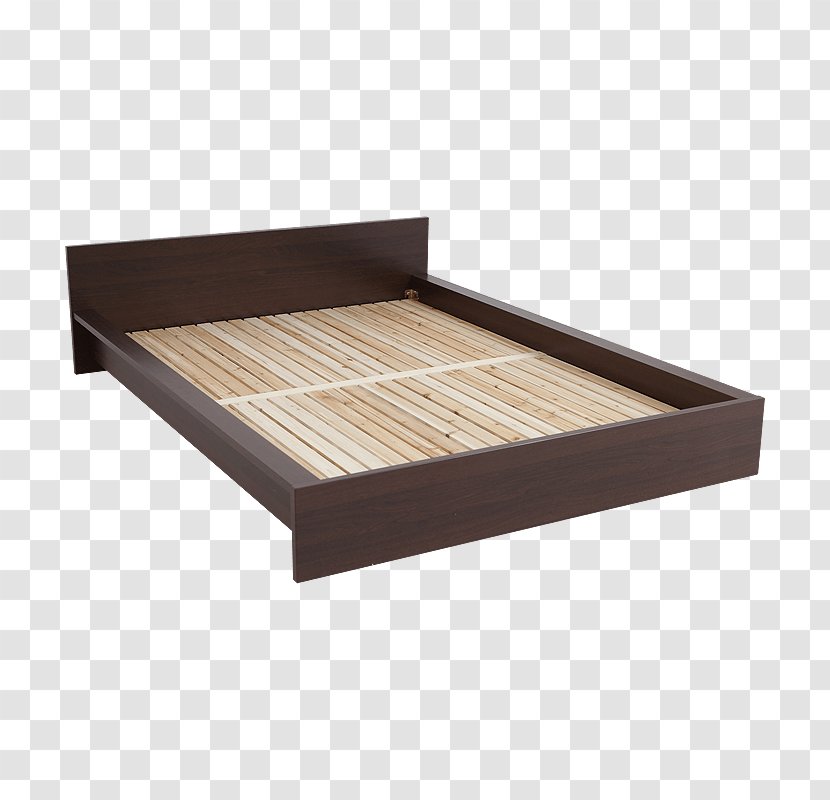 Bed Frame Rectangle Wood - Angle Transparent PNG