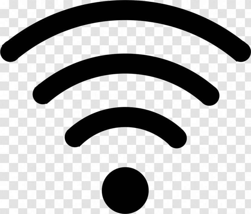 Laptop Wi-Fi Wireless - Black And White Transparent PNG