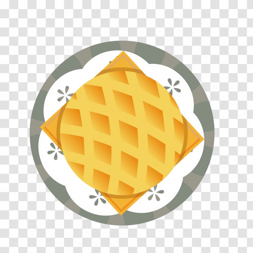 Egg Waffle Dish - Delicious Square Bread Transparent PNG