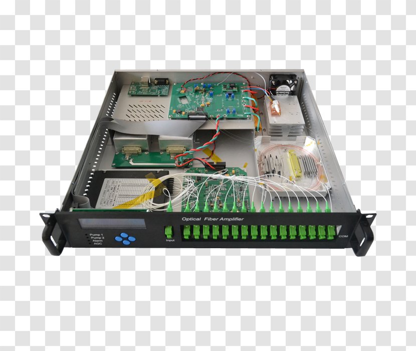 Optical Amplifier Fiber Optics Signal - Circuit Component - Optic Transparent PNG