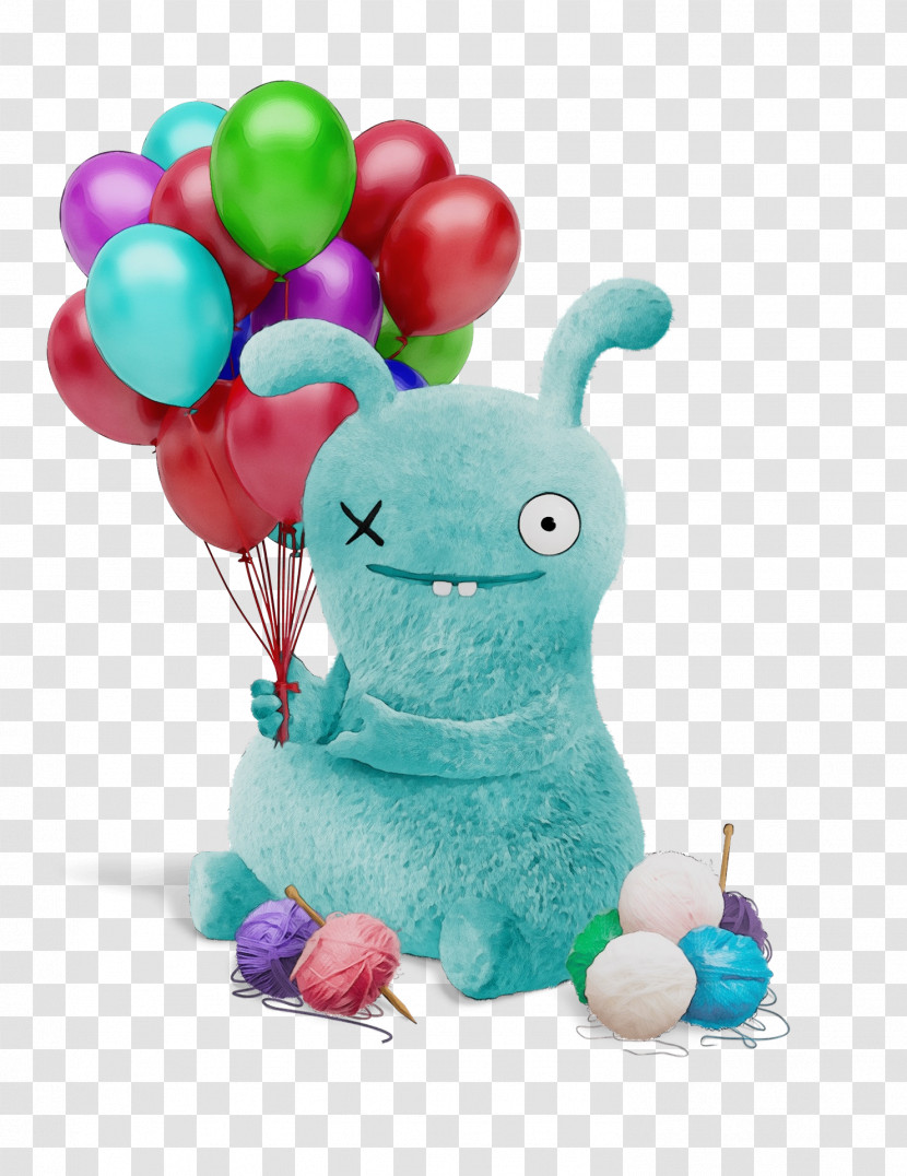 Stuffed Animal Infant Turquoise Transparent PNG