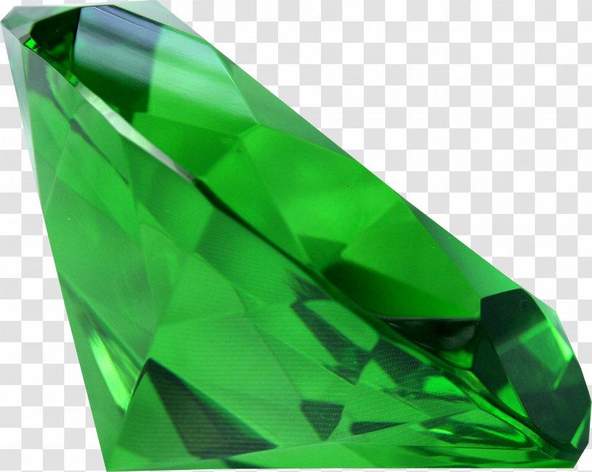 Emerald Diamond Gemstone - Green Transparent PNG