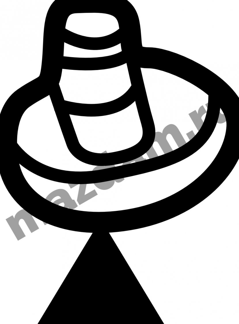 Hat Line Clip Art - Black And White Transparent PNG