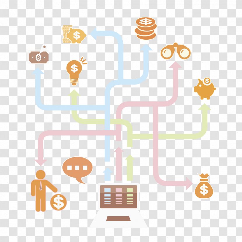 Illustration Design Clip Art Image - Diagram - Cute Computer Transparent PNG