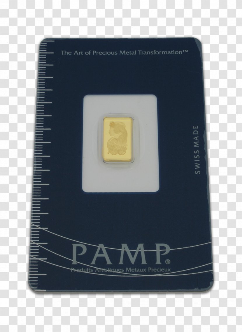 Gold Bar PAMP Bullion Coin - Platinum Transparent PNG