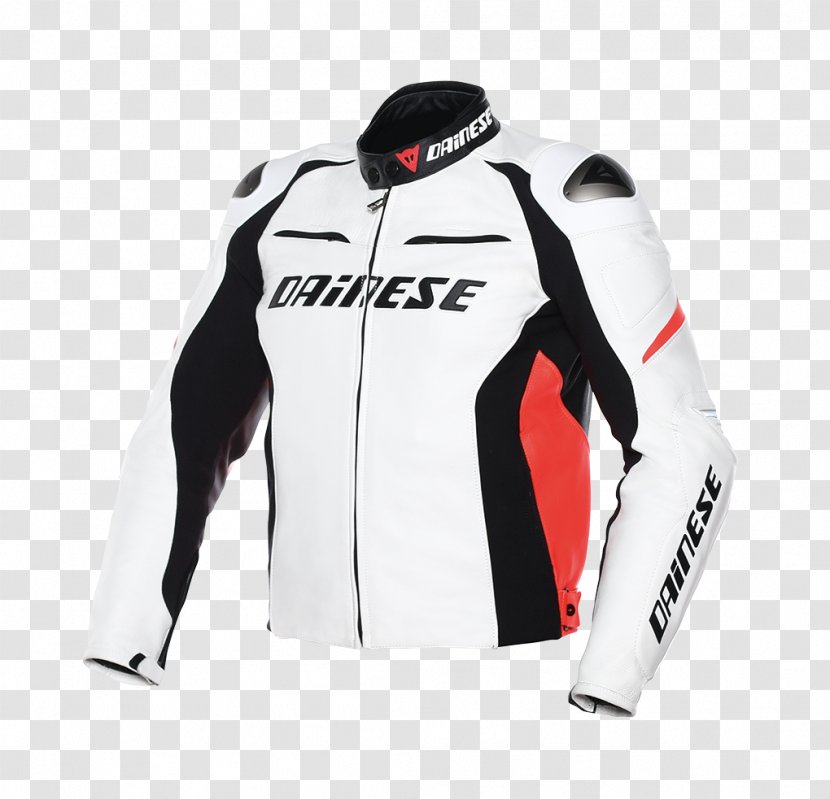 Leather Jacket Dainese Motorcycle Clothing - Black Transparent PNG
