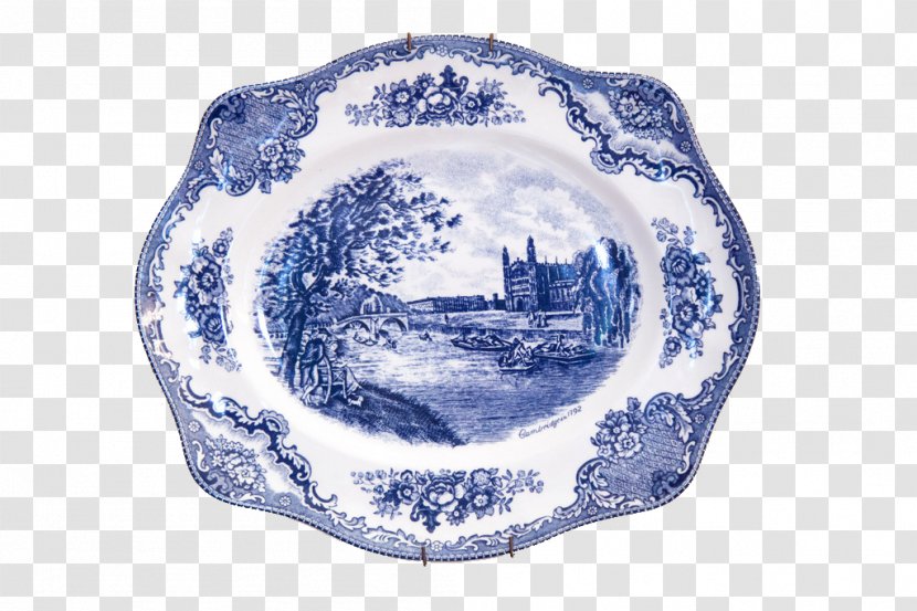 Portmeirion Johnson Brothers Platter Blue And White Pottery - Plate - Porcelain Plates Pull Photography Free Image Transparent PNG