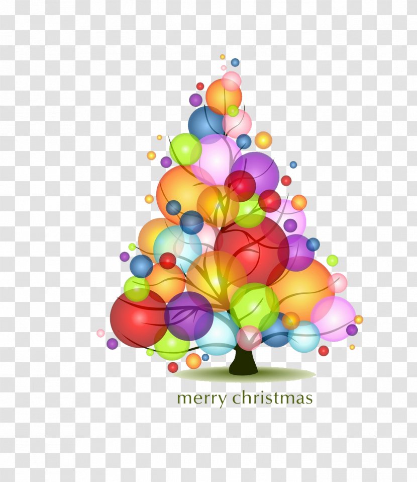Christmas Tree Bubble Light - Cartoon Transparent PNG