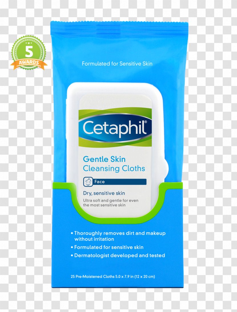 Lotion Cetaphil Gentle Skin Cleansing Cloths Cleanser - Wet Wipe - Water Transparent PNG