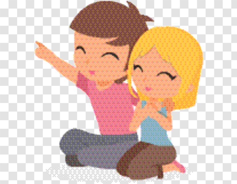 Couple Love Cartoon - Sharing - Child Transparent PNG