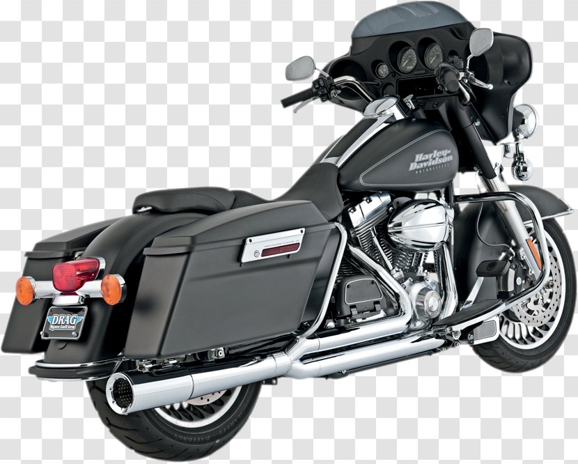 Exhaust System Harley-Davidson Touring Pipe Motorcycle Vance & Hines - Google Chrome Transparent PNG