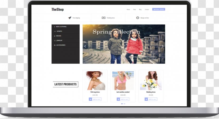 WordPress WooCommerce E-commerce Template - Multimedia Transparent PNG