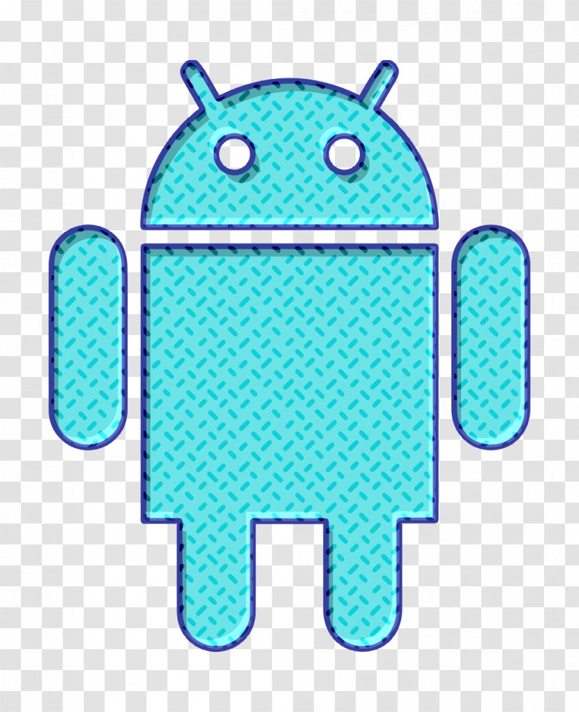 Android Icon Droid Hovytech - Turquoise - Aqua Azure Transparent PNG