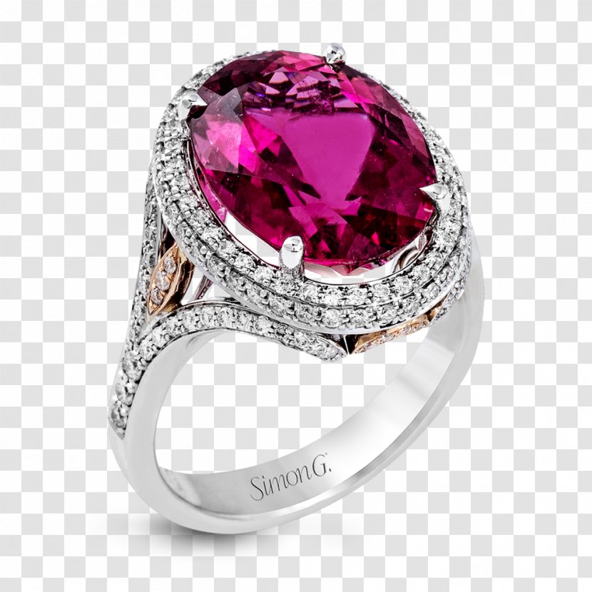 Ruby Engagement Ring Gemstone Diamond Transparent PNG
