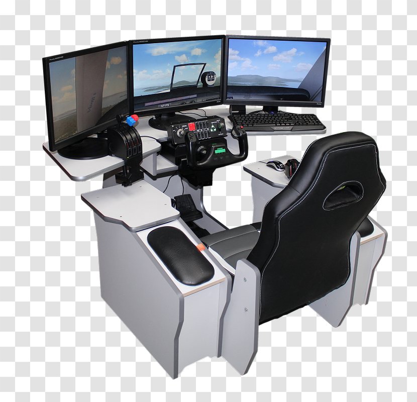Flight Simulator X-Plane Cockpit Simulation - Desk - Tables And Chairs Transparent PNG
