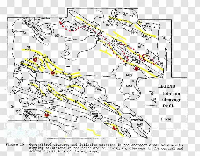 Georgian Bay Bruce Peninsula Geology Fault Geologic Map - Area - Province Transparent PNG