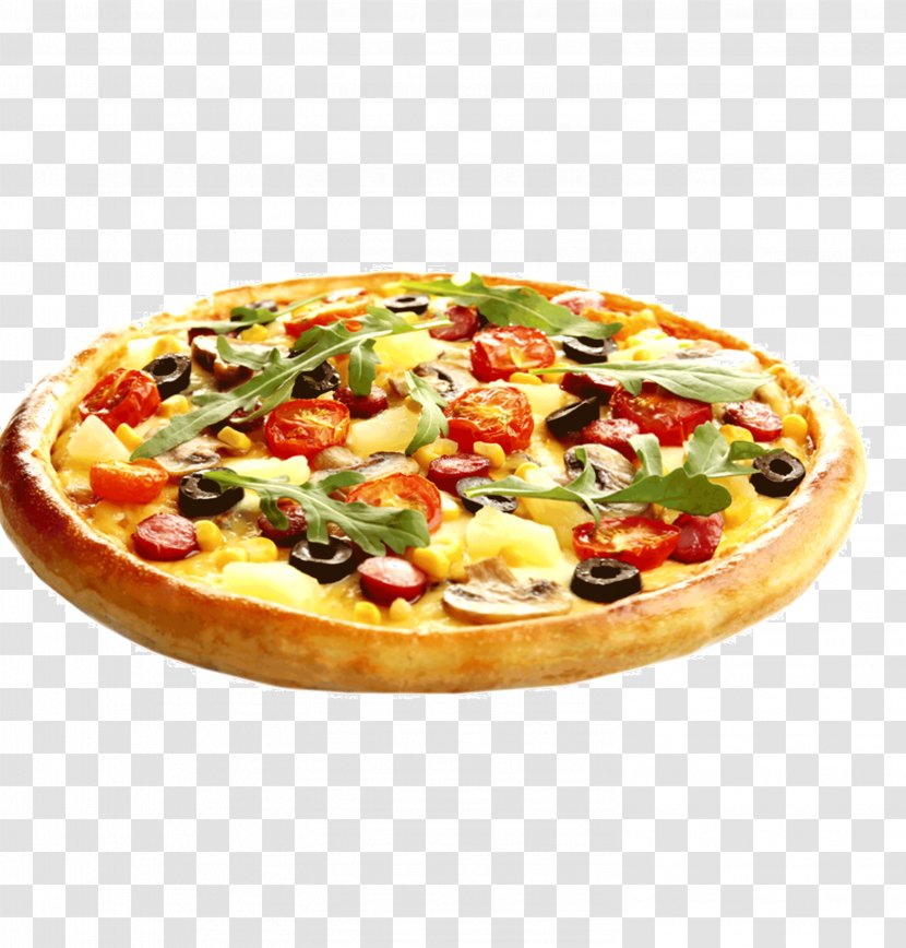 California-style Pizza Sicilian Italian Cuisine Take-out - Flatbread Transparent PNG