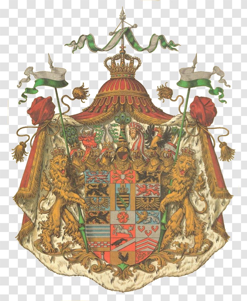 Kingdom Of Saxony Saxe-Altenburg Coat Arms - Ernestine Duchies Transparent PNG