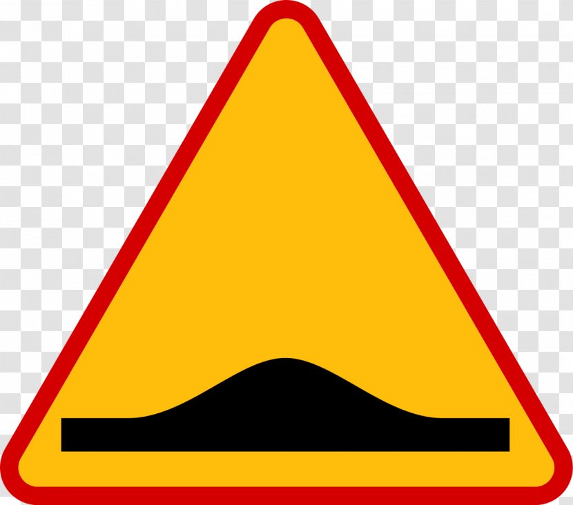 Speed Bump Warning Sign Traffic Vienna Convention On Road - Suo Transparent PNG
