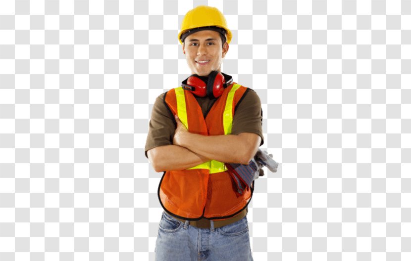 Construction Worker Architectural Engineering Laborer - Headgear - Hard Hat Transparent PNG