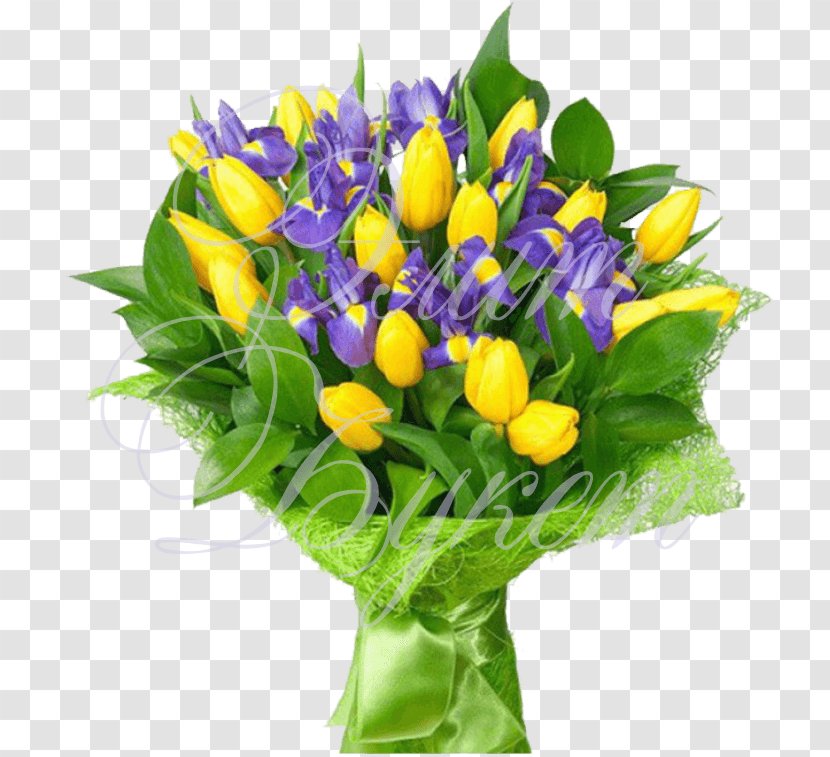 Flower Bouquet Tulip Gift Yellow - Frame Transparent PNG