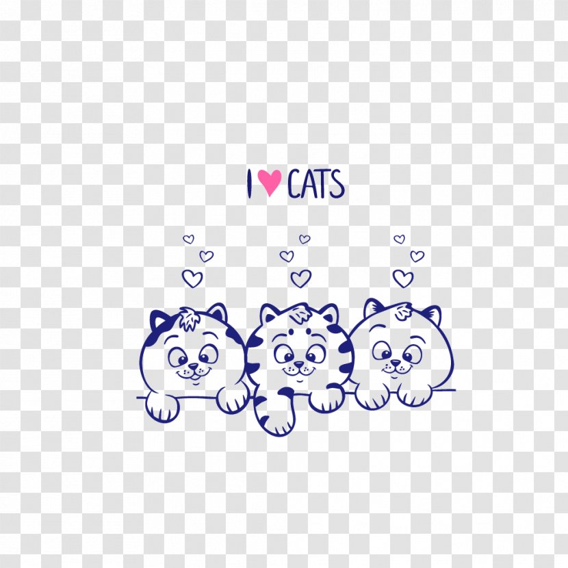 Cat Kitten Cuteness Dog - Purple - Vector,Cartoon,animal,Kitty,cat Transparent PNG