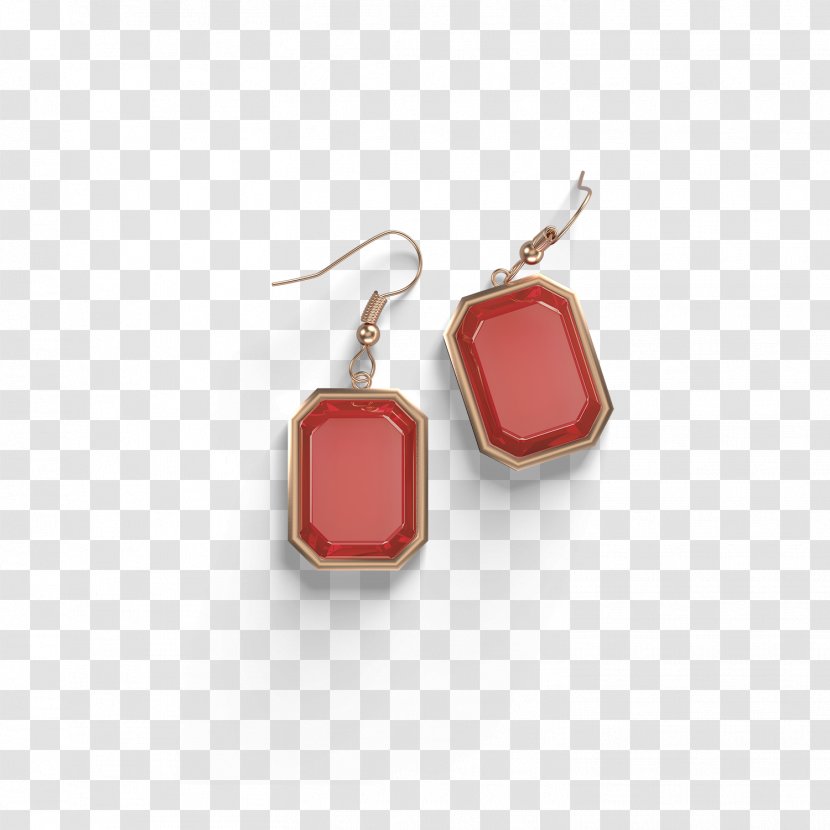 Earring Gemstone Icon - Precious Ruby Transparent PNG