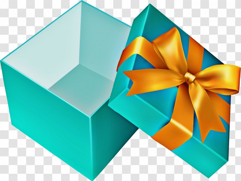 Background Blue Ribbon - Gift - Box Present Transparent PNG