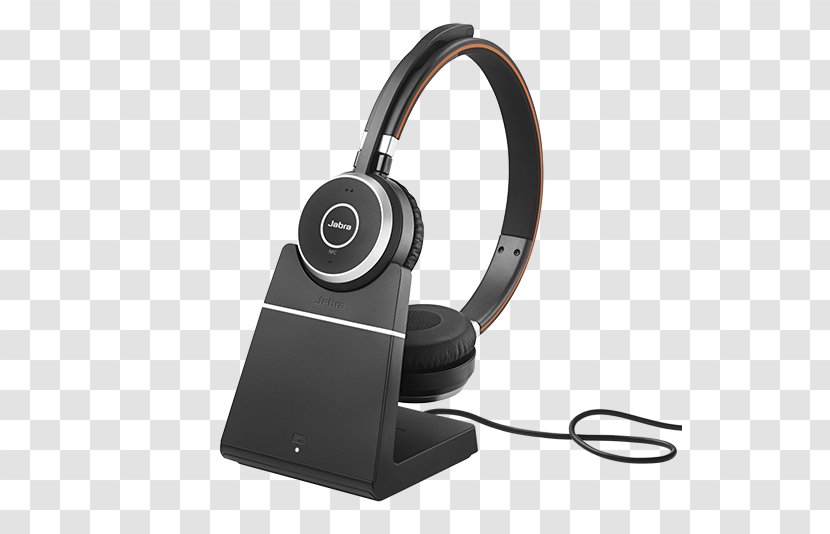 Jabra Evolve 75 UC Stereo 65 GN Group Headset - Active Noise Control Transparent PNG