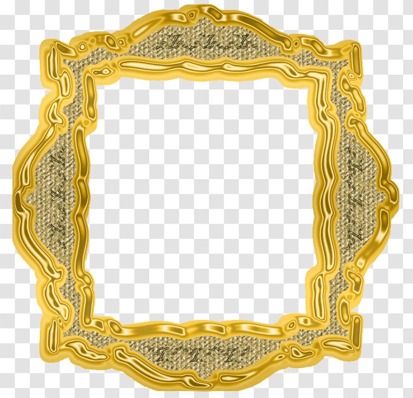 01504 Picture Frames Brass Rectangle - Oval - Brushwork Tosca Transparent PNG