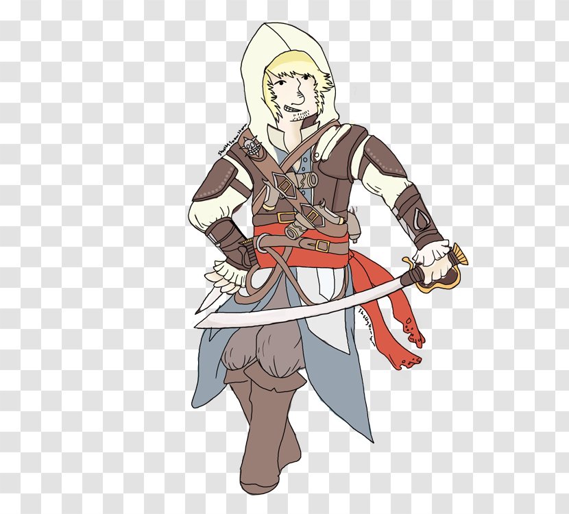 Costume Design Cartoon Weapon Spear - Armour - Edward Kenway Transparent PNG