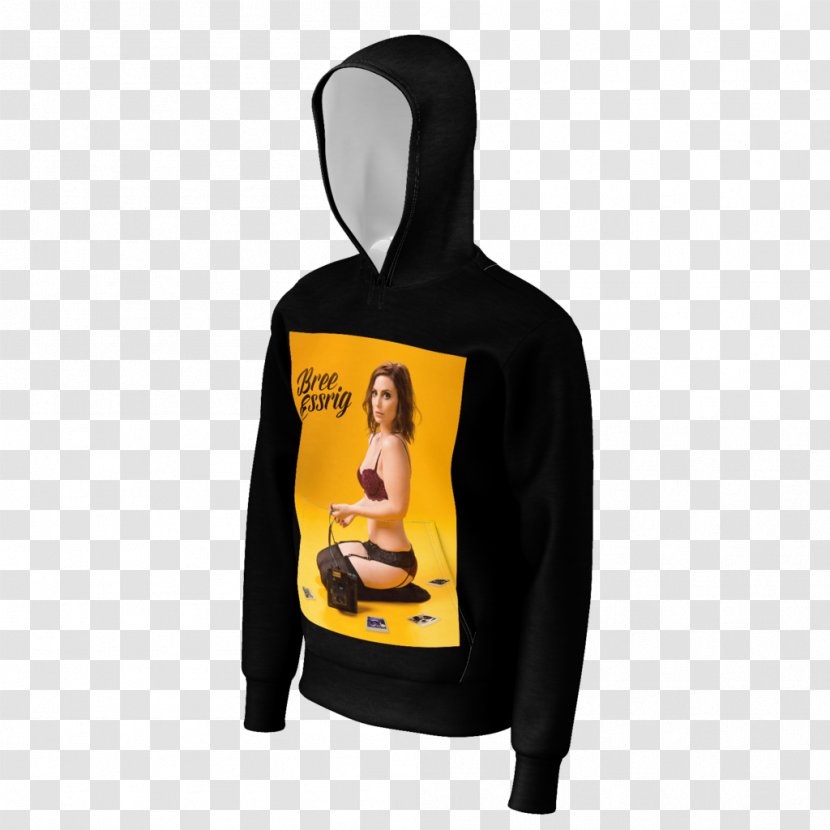 Hoodie T-shirt Clothing Sweater Zipper - Yellow - Polaroid Phone Manual Transparent PNG