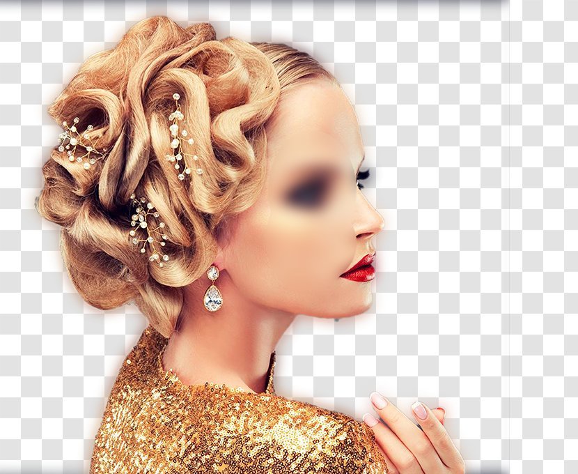 Hairstyle Long Hair Bun Care - Hairdresser - Europe And America Beautiful Picture Transparent PNG