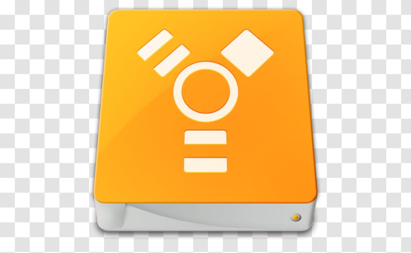 IEEE 1394 Hard Drives - Orange - Macos Transparent PNG