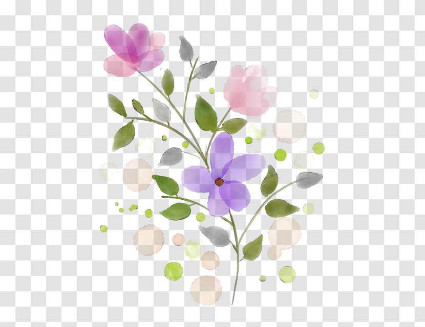 Paint Brush Cartoon - Violet - Sweet Peas Blossom Transparent PNG
