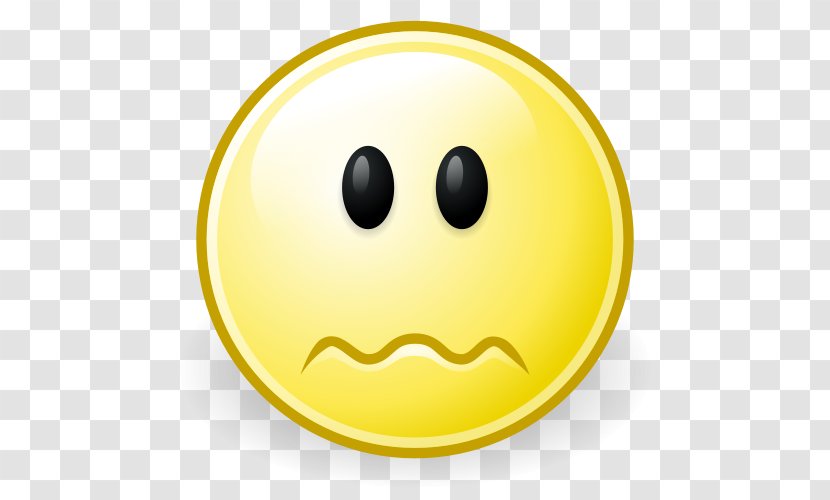 Face Worry Smiley Emoticon Clip Art - Emotes - Worried Transparent PNG