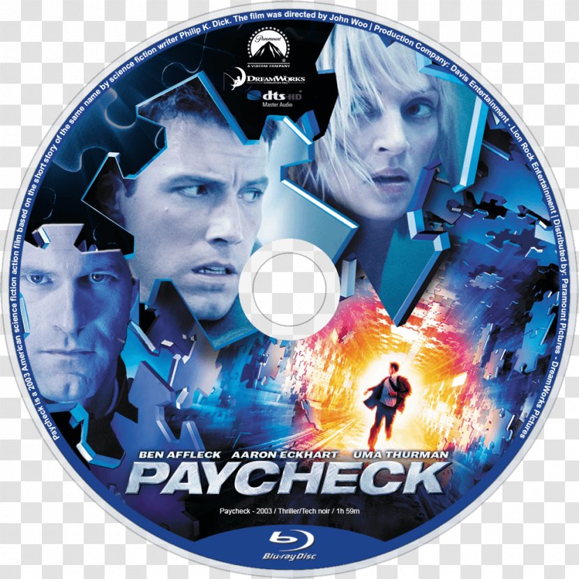 John Woo Paycheck Total Recall Douglas Quaid Blu-ray Disc - Bluray - Dvd Transparent PNG
