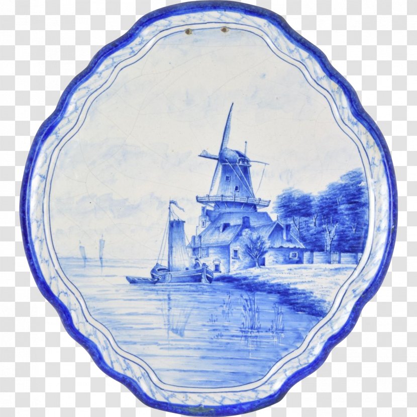Water Blue And White Pottery Porcelain Tableware - Dishware Transparent PNG