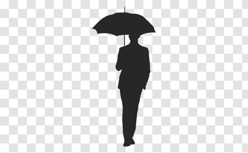 Umbrella Silhouette Clip Art - Male Transparent PNG