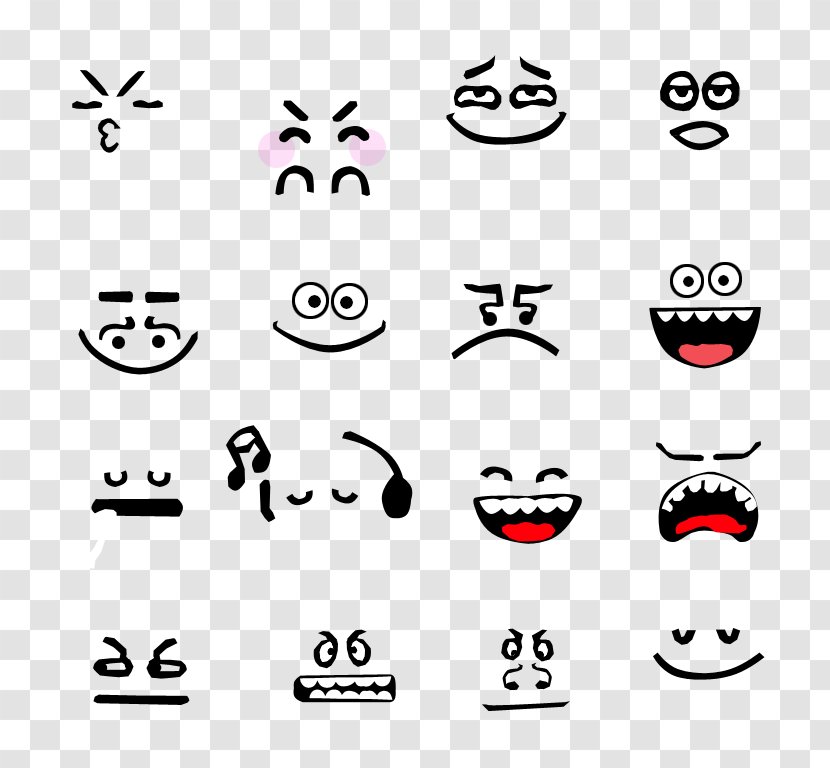 Facial Expression Face Smile Mouth Drawing - Cartoon Transparent PNG