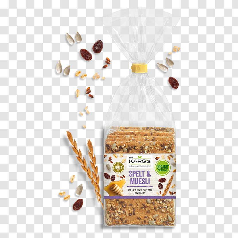 Muesli Crispbread Breakfast Cereal Spelt Cracker - Bread Package Transparent PNG
