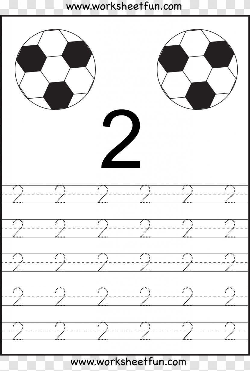 Number Worksheet Mathematics Kindergarten Pre-school - Classroom - 4 Cliparts Transparent PNG
