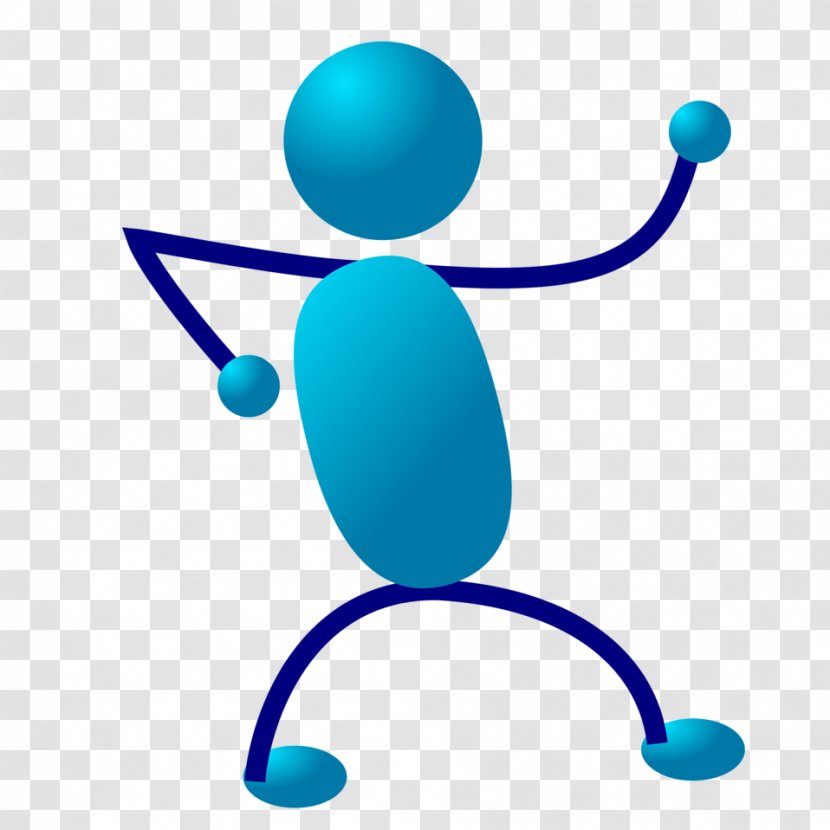 Stick Figure Dance Drawing Clip Art - Free Content - Blue Man Cliparts Transparent PNG